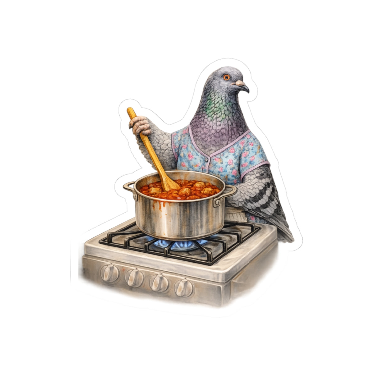 Bensonhurst NYC Pigeon 3" x 3" Sticker