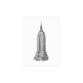 Empire State Building Postcard Set — Architectural Sketch Postcard Bundle (with envelopes)