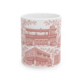 Rockville Center Red Toile de Jouy 11 oz Mug
