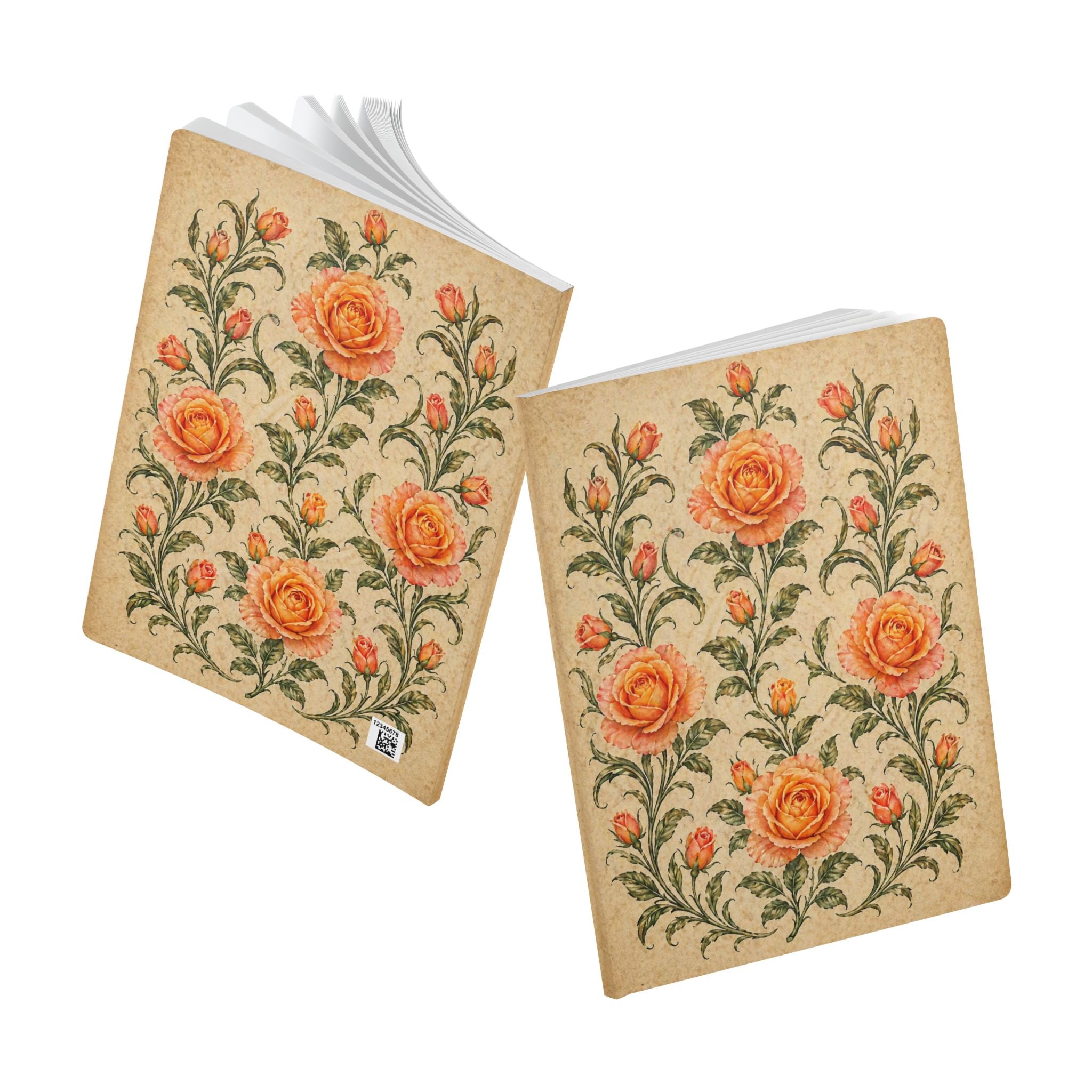 Botanical Garden Vintage-style Floral Journal 2 — Garden Softcover Notebook