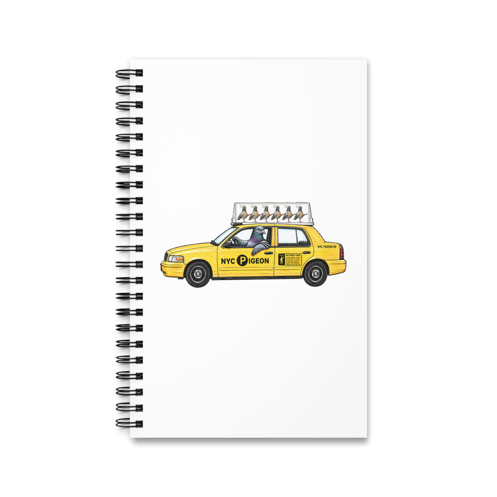 Customizable Jackson Heights NYC Pigeon Spiral Journal | Bird Lovers Notebook
