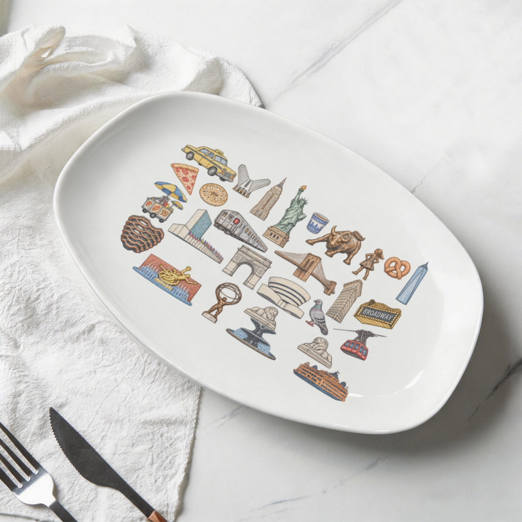 Icons of New York Melamine Bagel Tray