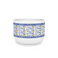 East Hampton Azulejos-style Blue and Yellow Fish Soup Bowl  25oz Ceramic Bouillabaisse Soup Bowl