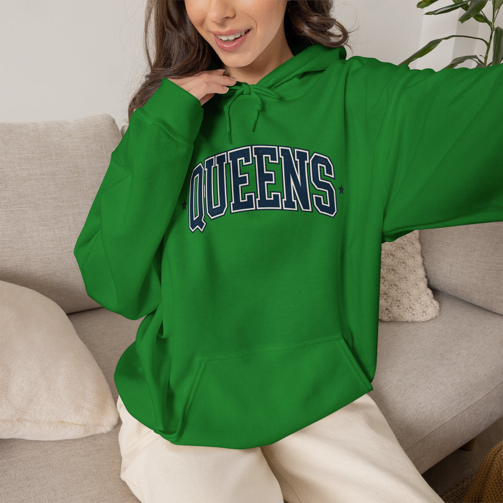 Queens Hoodie — Garment-Dyed Pullover Hooded Sweater