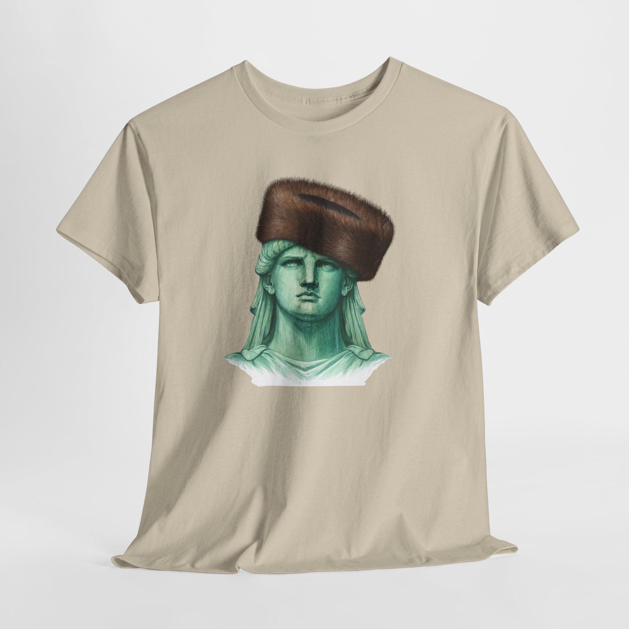 Statue of Liberty Crowned with Shtreimel T-Shirt | NYC Statue Tee