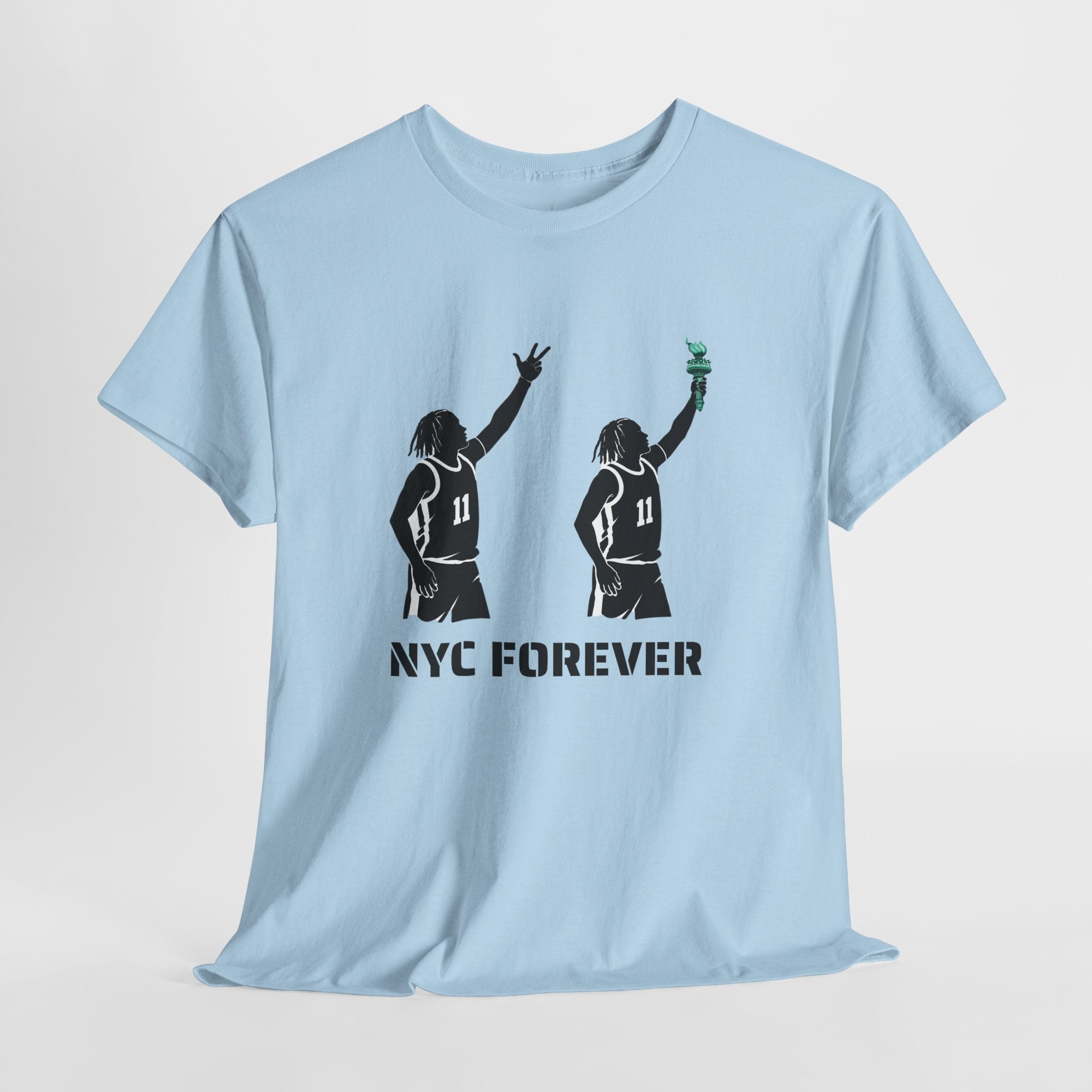 New York Basketball Jalen Brunson Tee | NYC Icons Statue of Liberty T-shirt