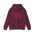 New York City Girl Hoodie – Retro Pink Wave Back Print Hooded Sweatshirt