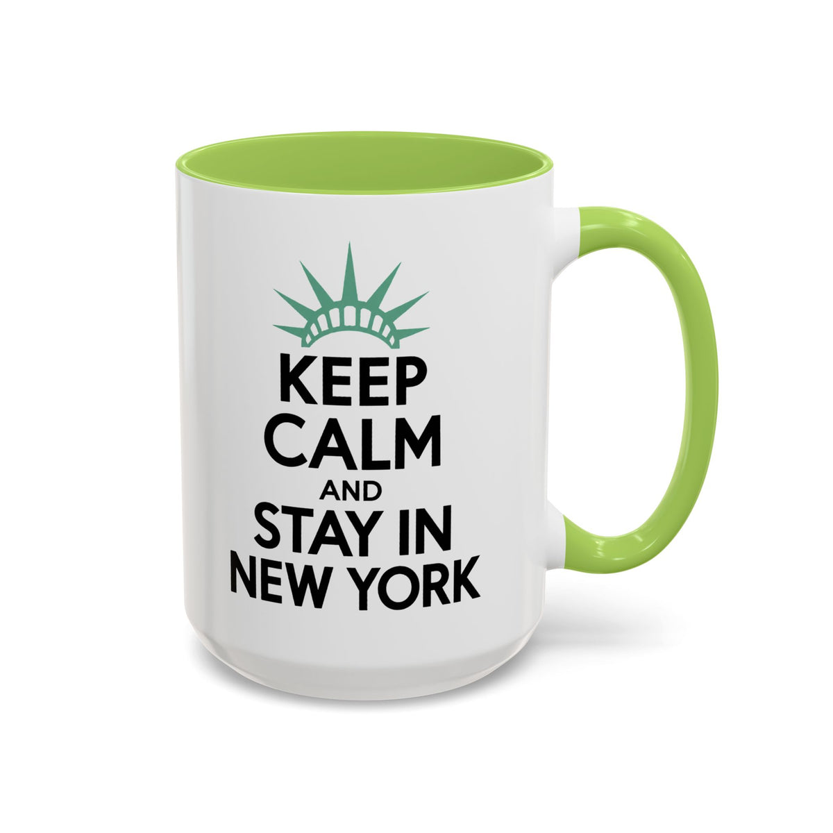 Keep Calm and Stay in New York Accent Coffee Mug 11oz + 15oz