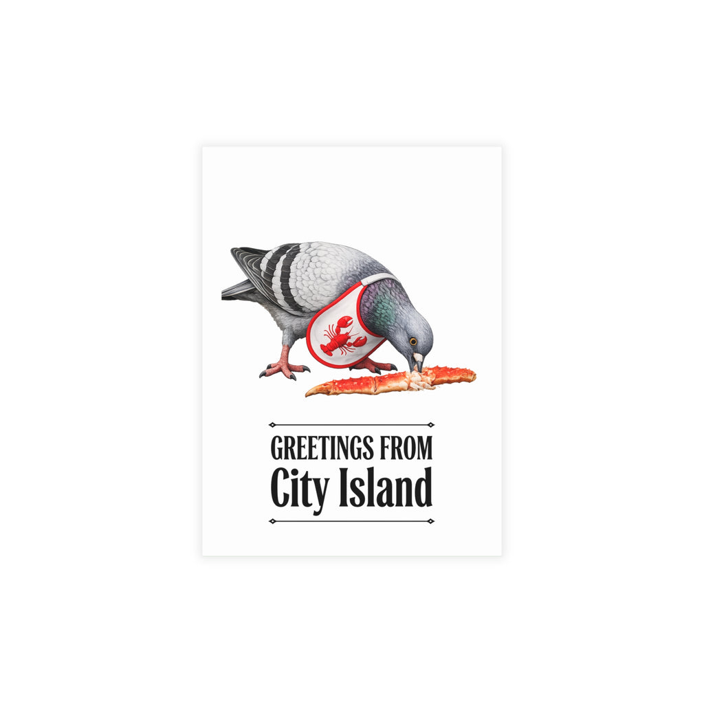 City Island NYC Pigeon Postcard Bundle (envelopes included)