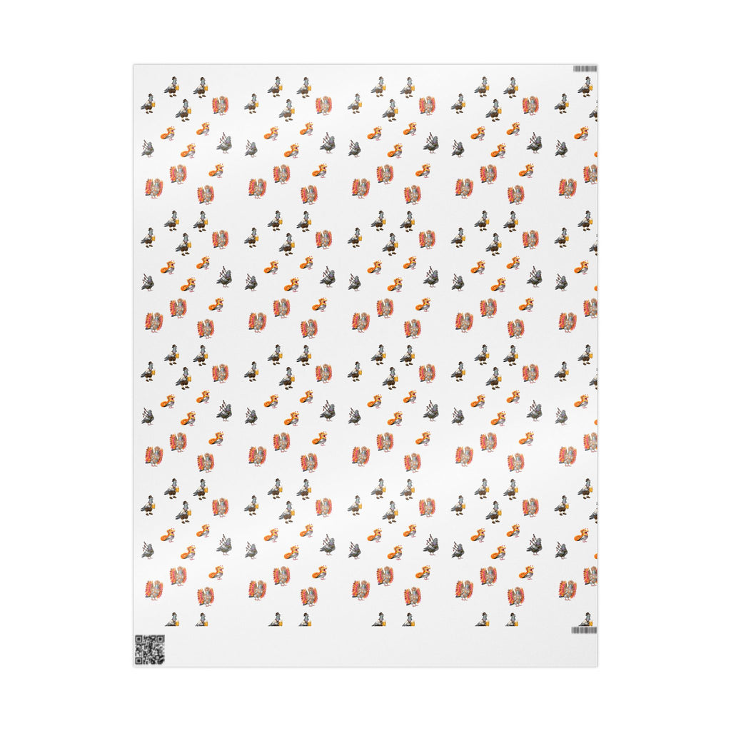 Papel de regalo con patrón de paloma del Día del Desfile de Nueva York | Rollo de papel de regalo para amantes de las aves y desfiles de Nueva York
