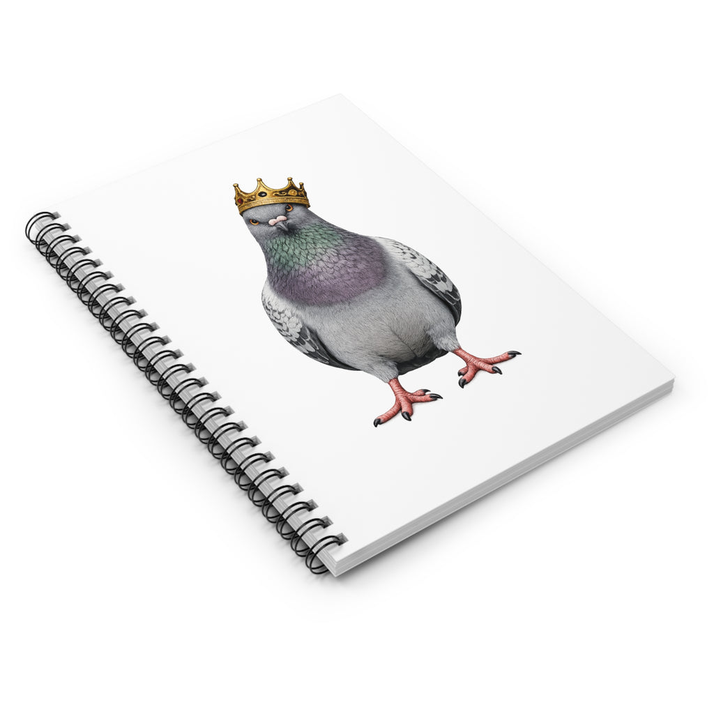 Customizable Bed-Stuy NYC Pigeon Spiral Journal | Bird Lovers Notebook