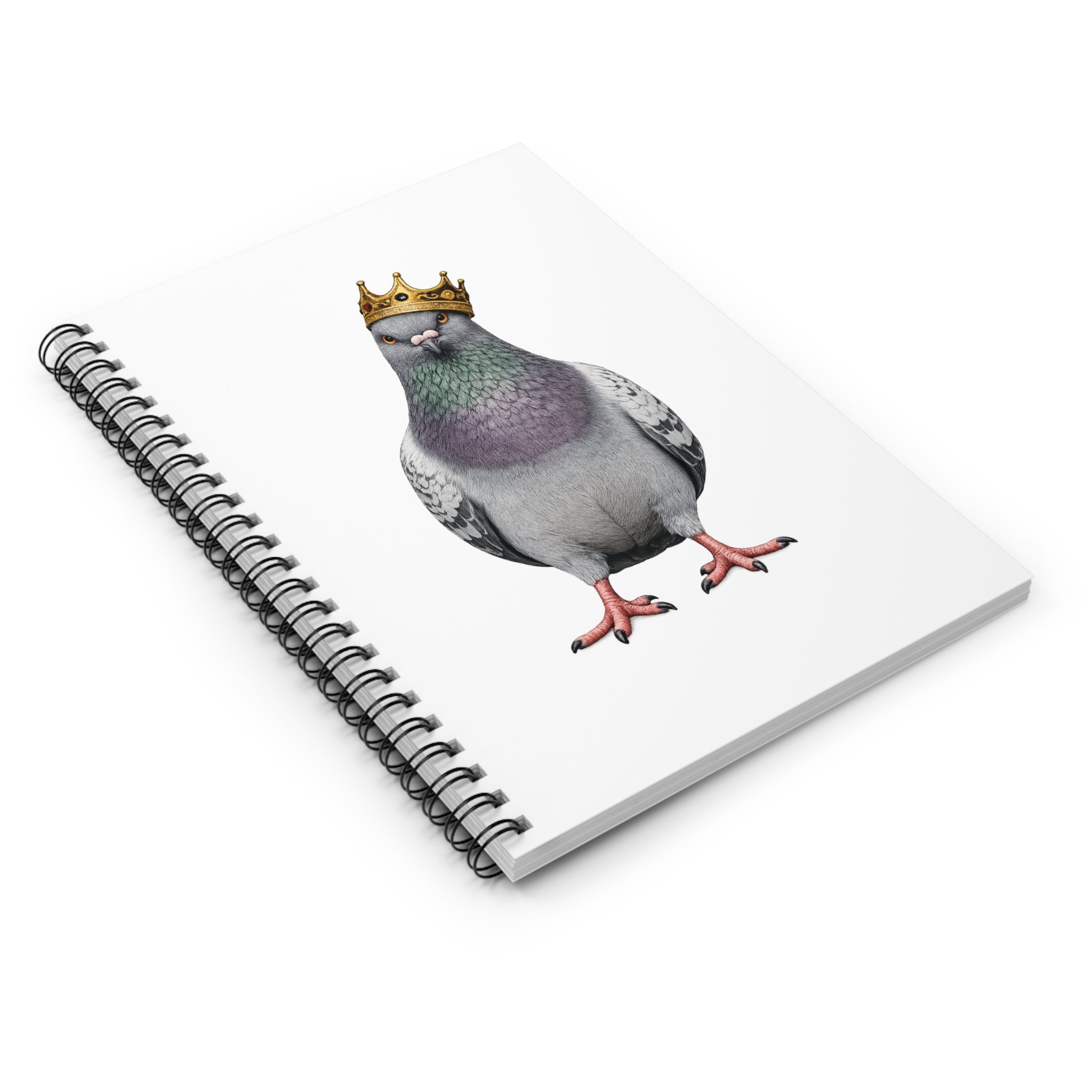 Customizable Bed-Stuy NYC Pigeon Spiral Journal | Bird Lovers Notebook