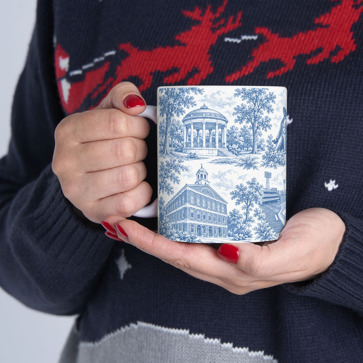Boston Blue Toile de Jouy Ceramic Mug (11oz)