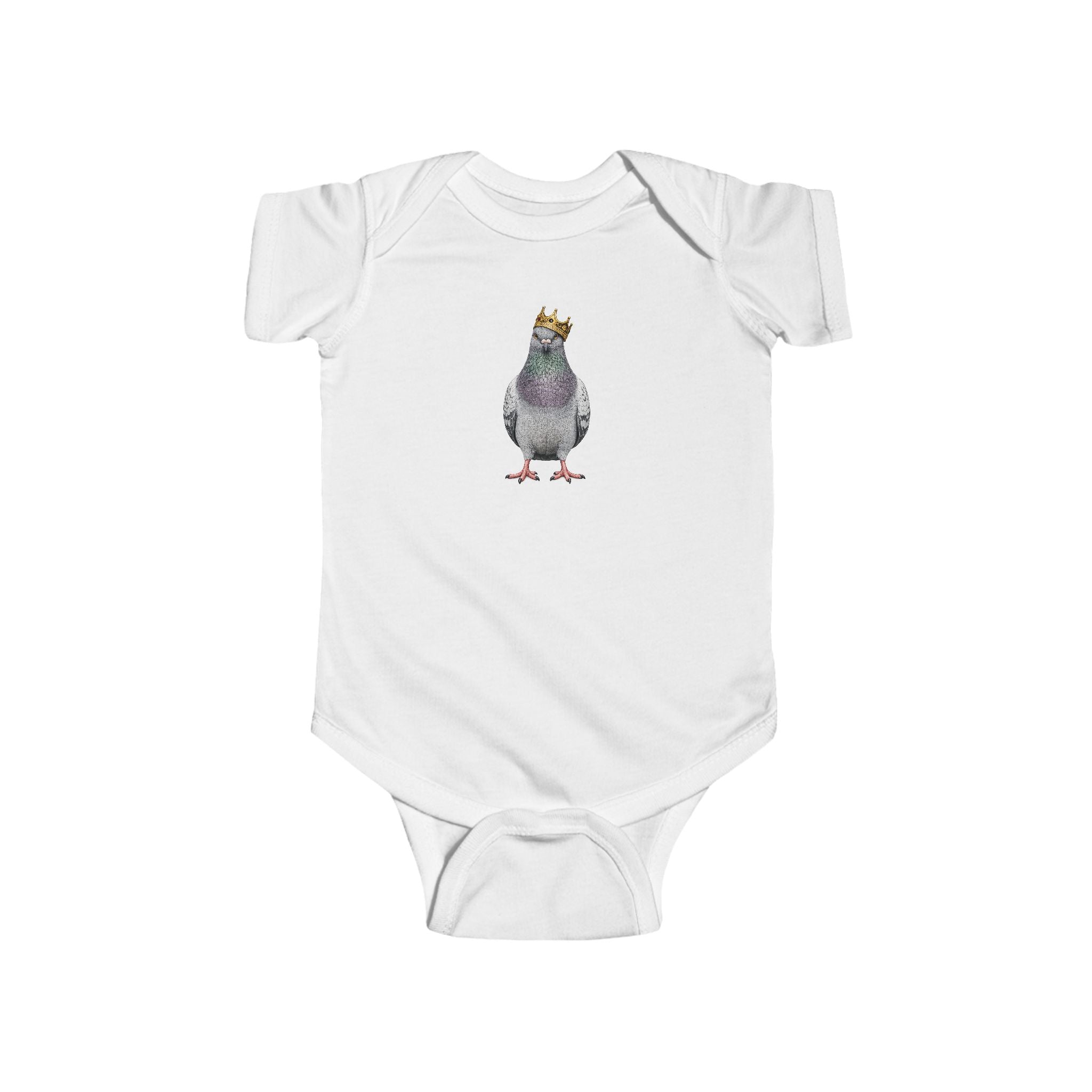 Customizable Bed-Stuy NYC Pigeon Baby Onesie | New Yorker Reveal Infant Bodysuit