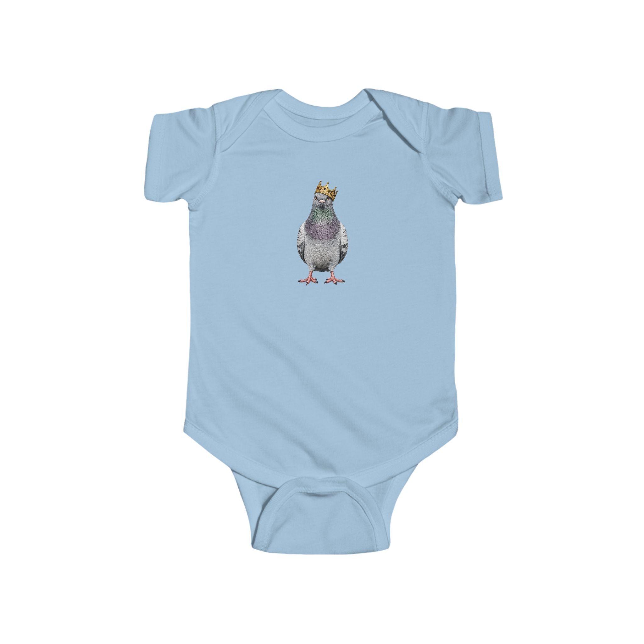 Customizable Bed-Stuy NYC Pigeon Baby Onesie | New Yorker Reveal Infant Bodysuit