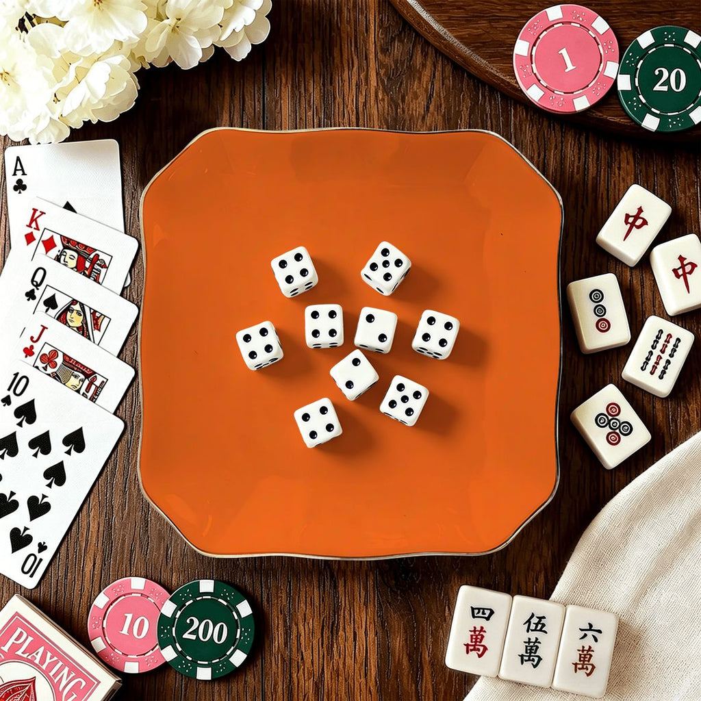Orange Jewelry and Trinket Tray