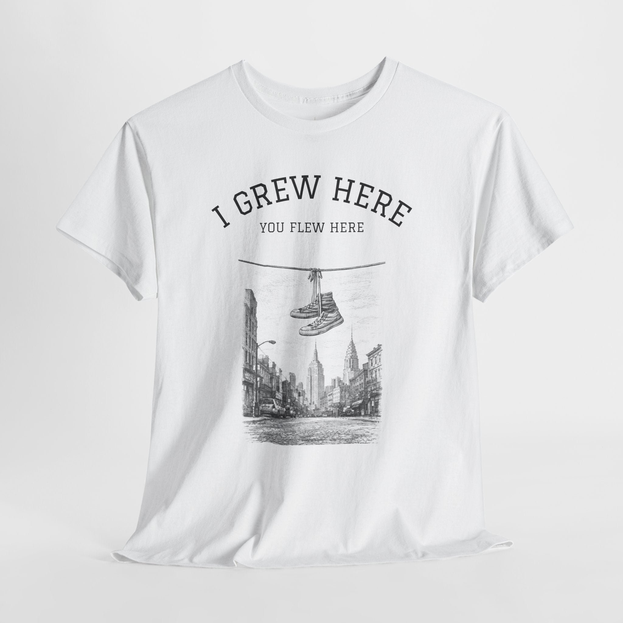 New York City Skyline T-Shirt | NYC Gift I Grew Here You Flew Here Tee
