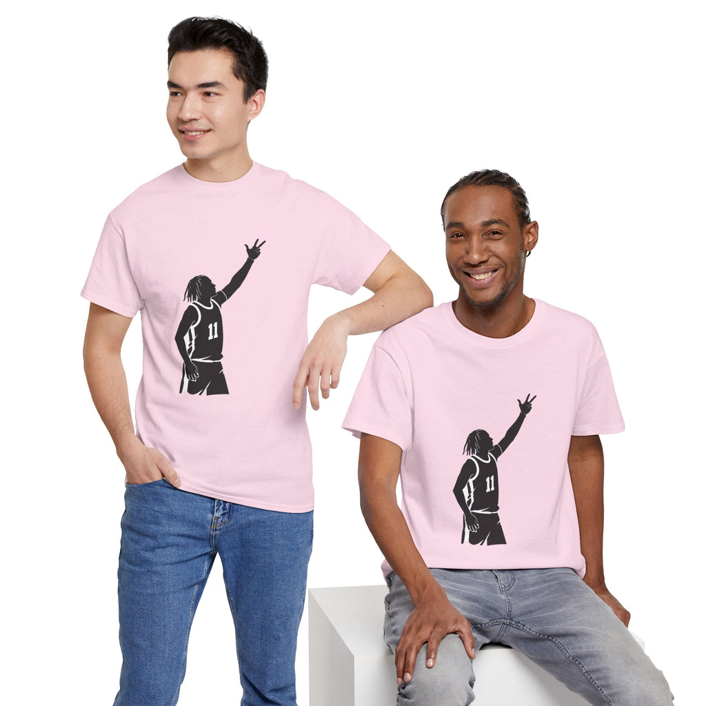 Customizable Jalen Brunson 3 Points Celly T-Shirt | New York Basketball Tee