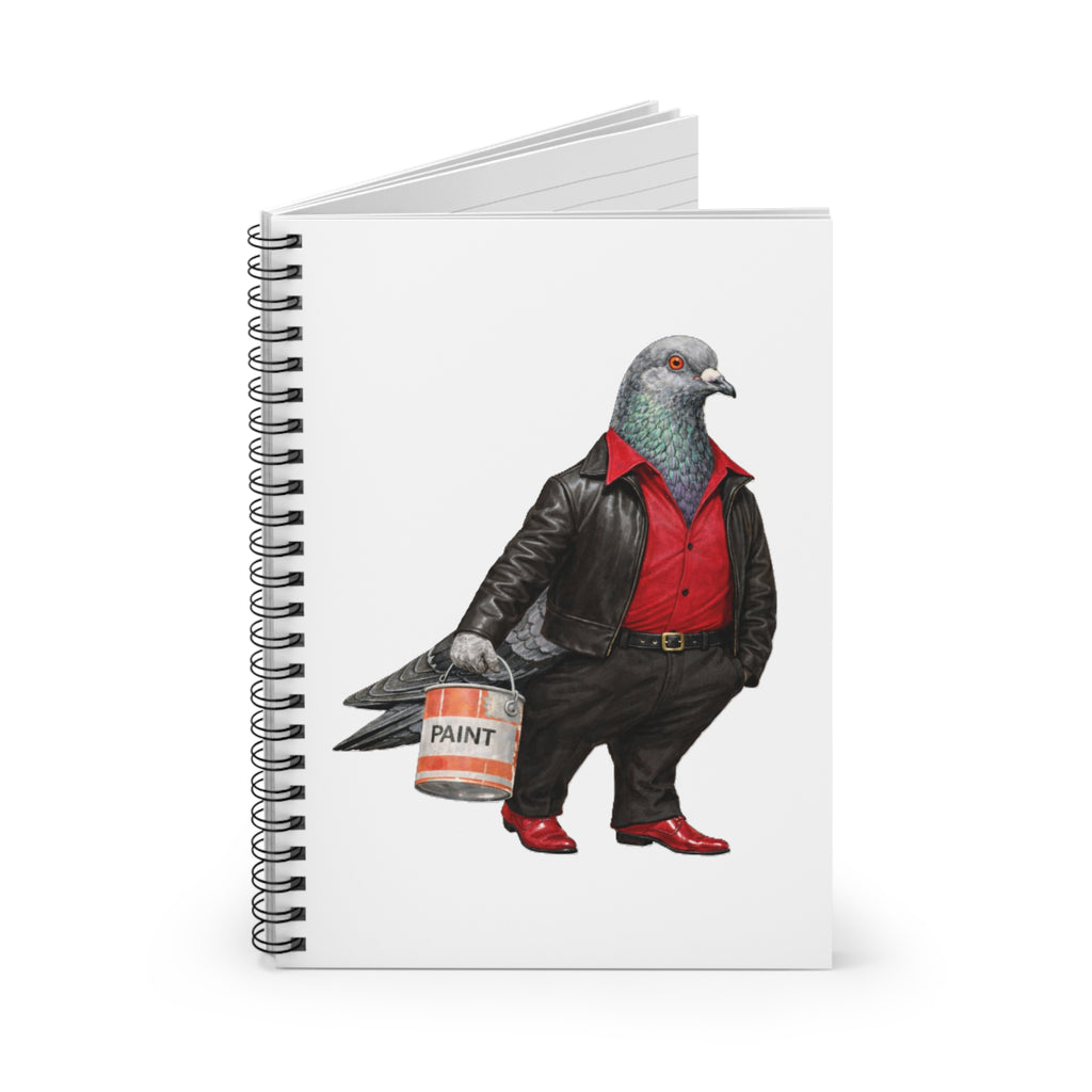 Customizable Bay Ridge NYC Pigeon Spiral Journal | Brooklyn Saturday Night Fever Bird Lovers Notebook