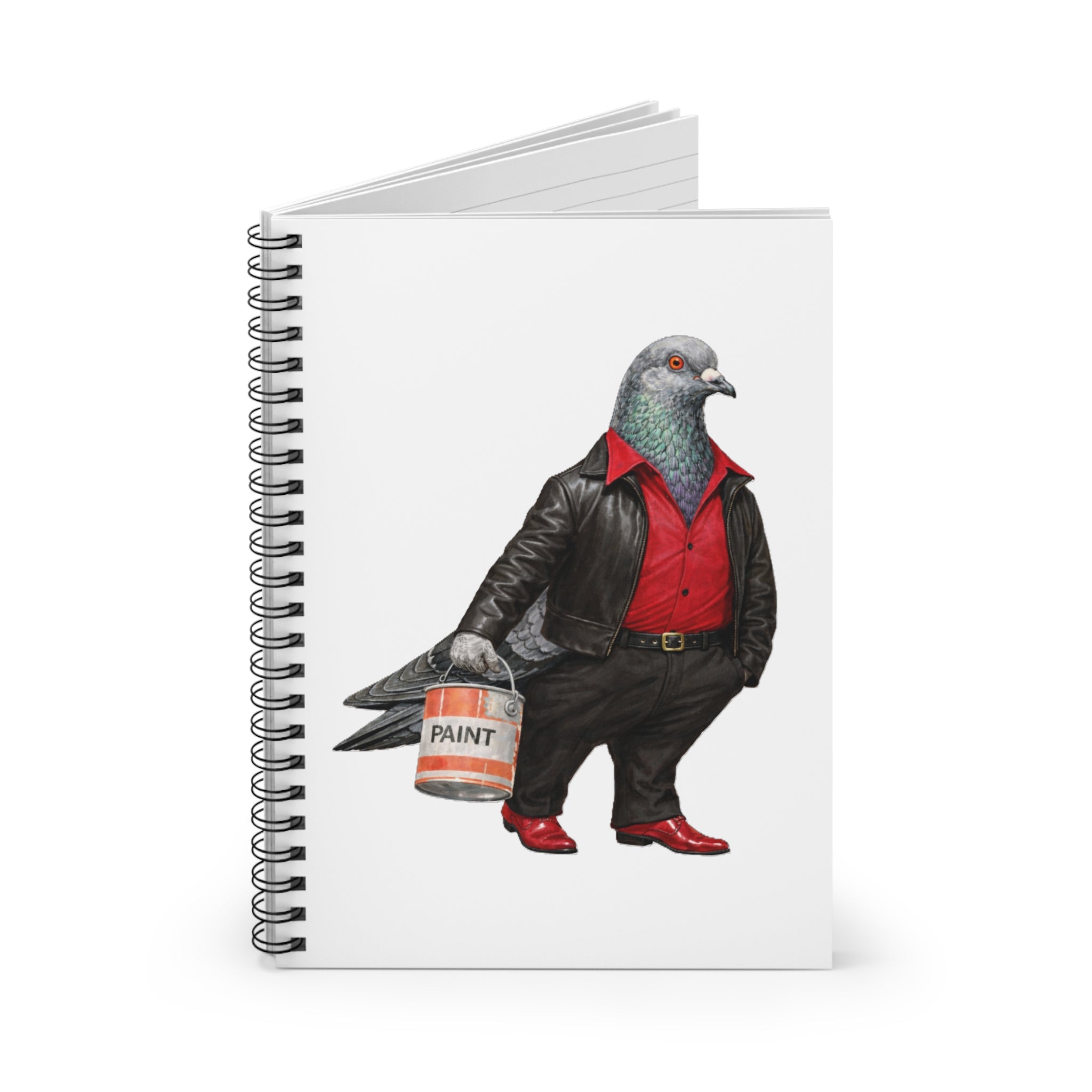 Customizable Bay Ridge NYC Pigeon Spiral Journal | Brooklyn Saturday Night Fever Bird Lovers Notebook
