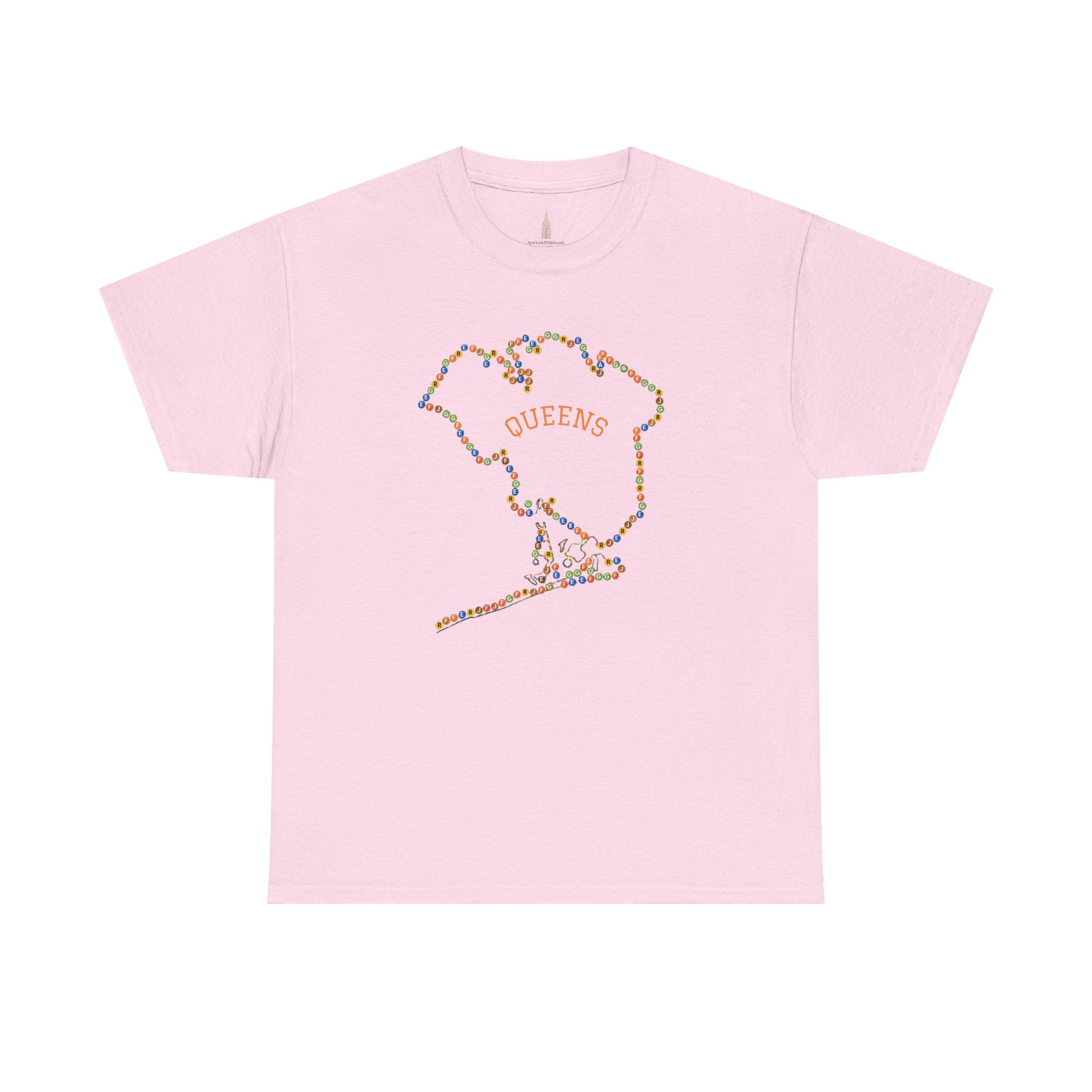 Camiseta Mapa de Queens | Camiseta con Señales de Metro