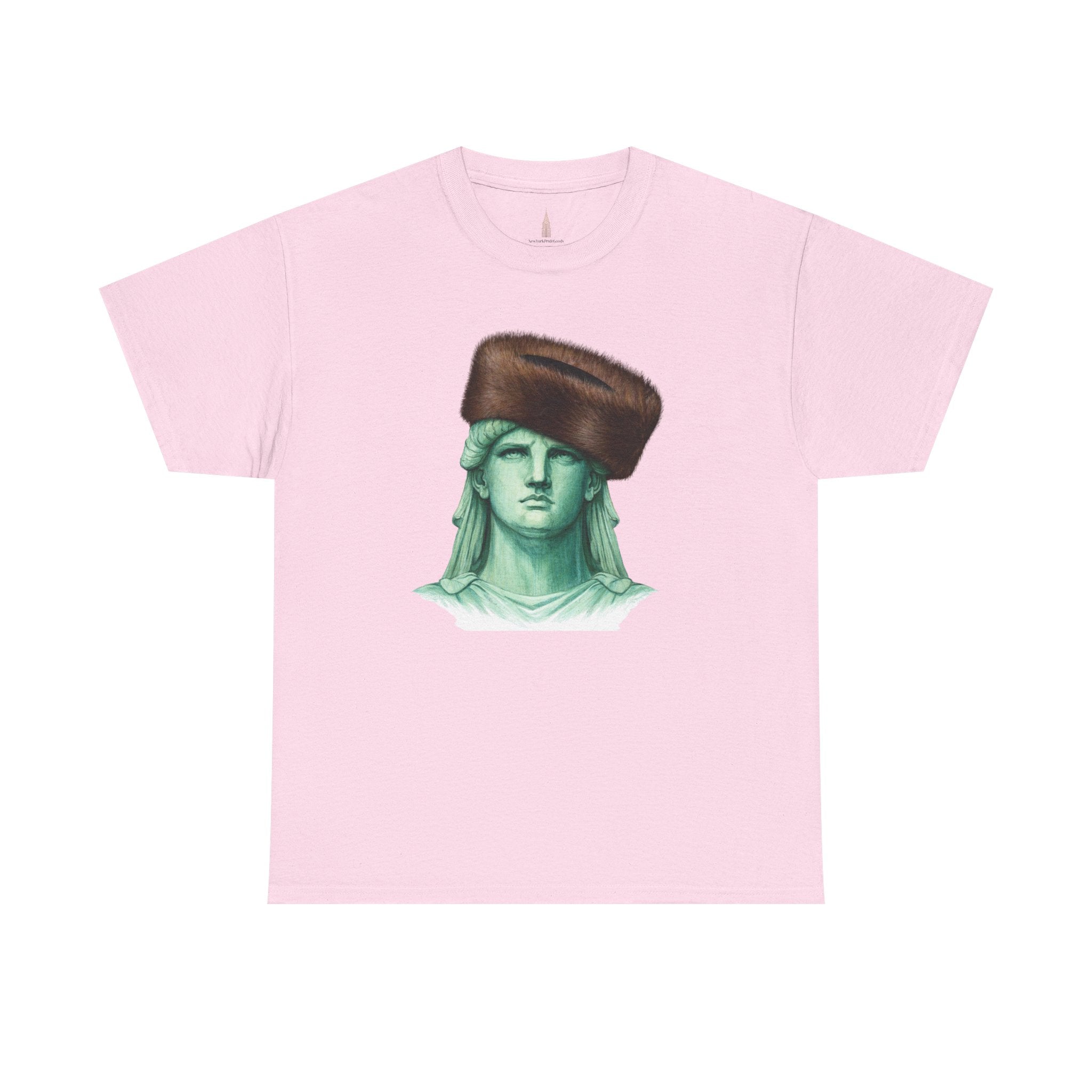 Statue of Liberty Crowned with Shtreimel T-Shirt | NYC Statue Tee