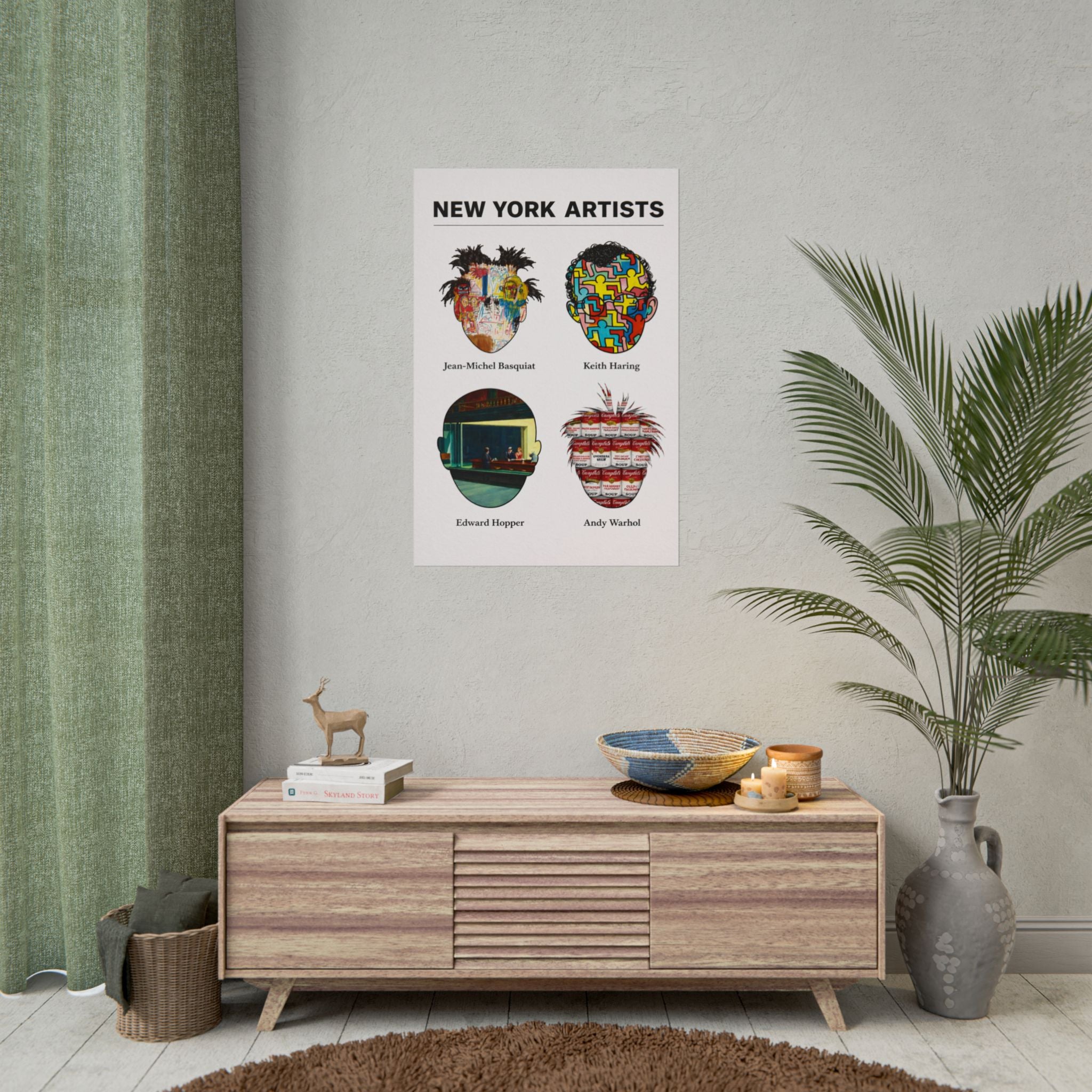 New York Artists Rolled Poster | Dorm Room Decor