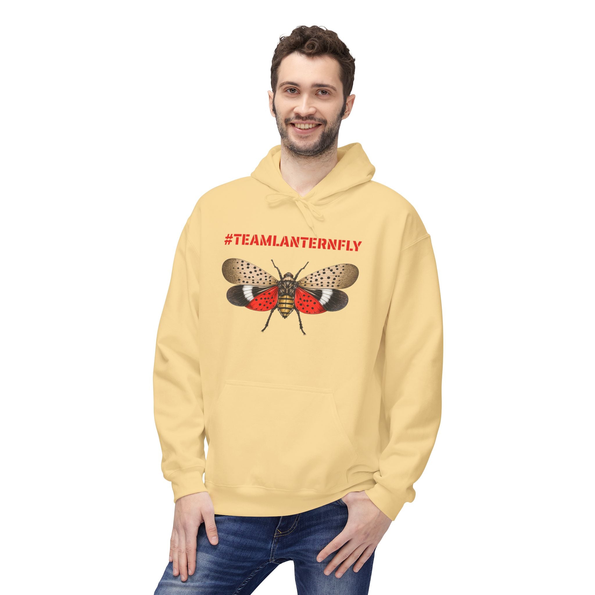 NYC Spotted Lanternfly Hoodie — Team Lanternfly Hooded Pullover Sweatshirt
