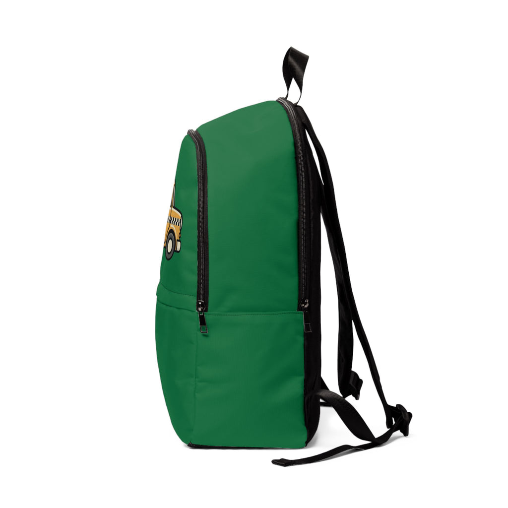 Taxi Cab NYC Kids Backpack — New York Cartoon Yellow Checkered Taxi Cab  Book Bag