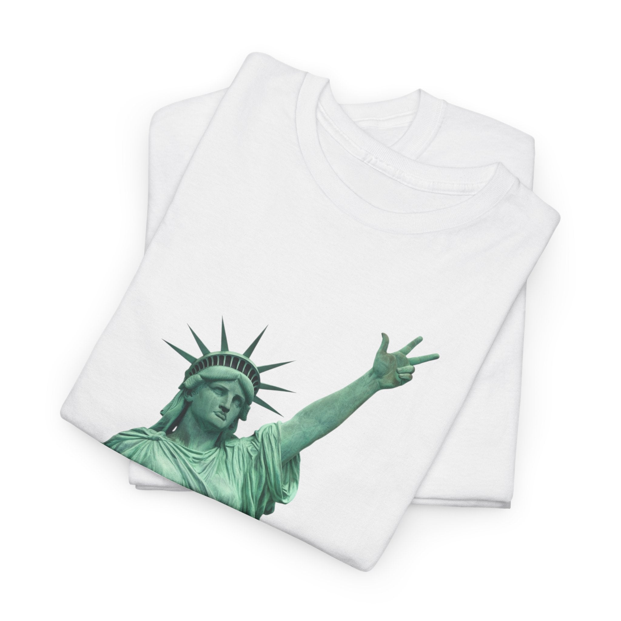 Arena Takeover Statue of Liberty Three Points T-Shirt | NYC Jalen Brunson Basketball 3 Point Shot Tee