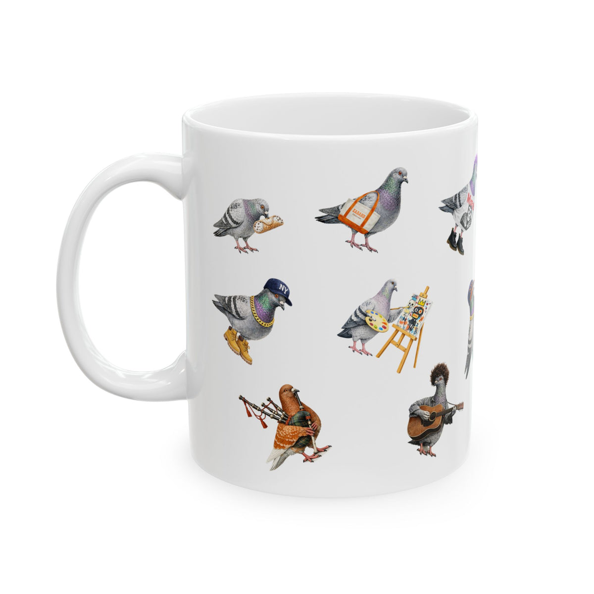 Pigeons of New York Mug | NYC Pigeon Bird Lovers Coffee Cup
