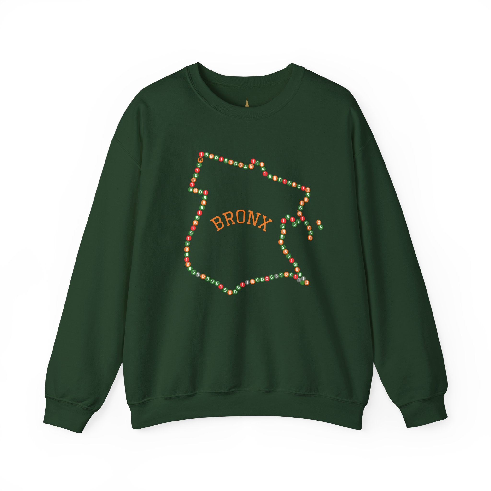 The Bronx Map Subway Signs Sweatshirt | NYC Crewneck Sweater