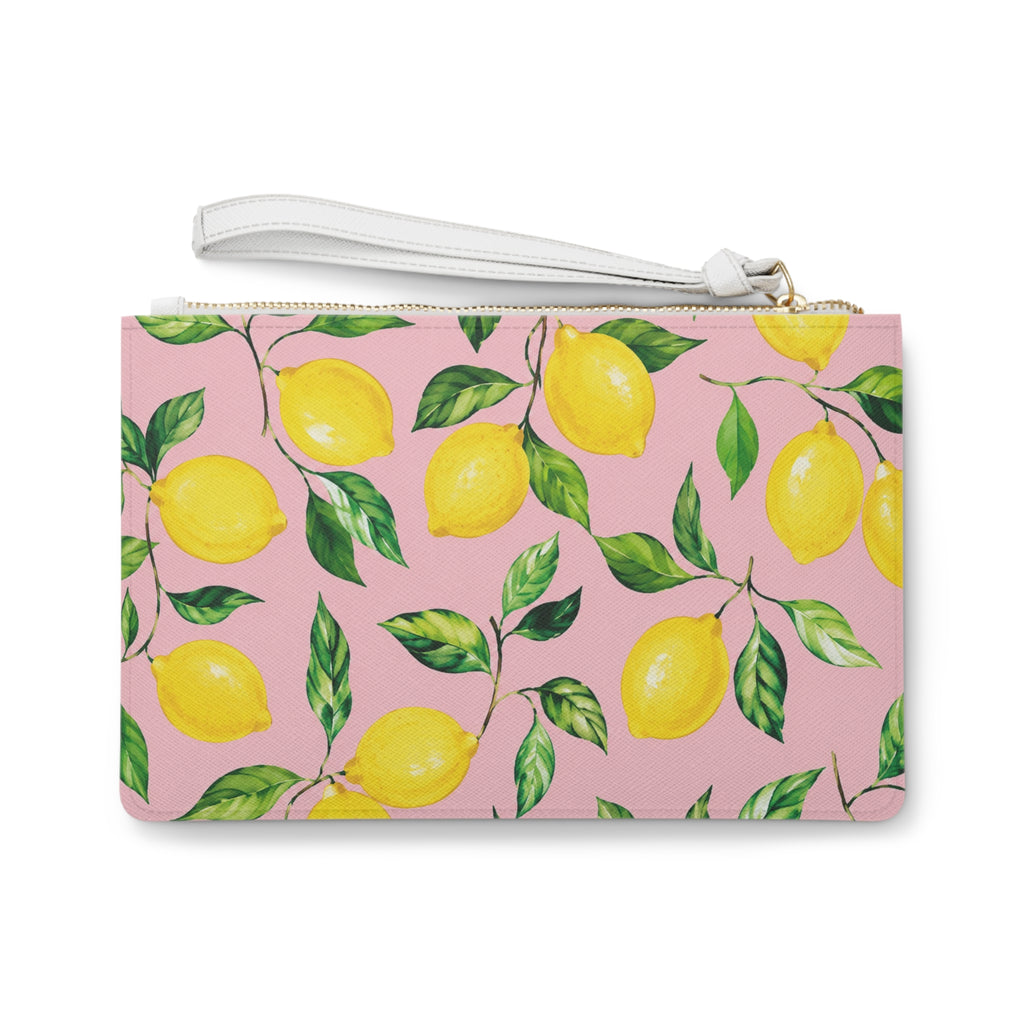 Little Italy Amalfi Pink with Lemons Clutch