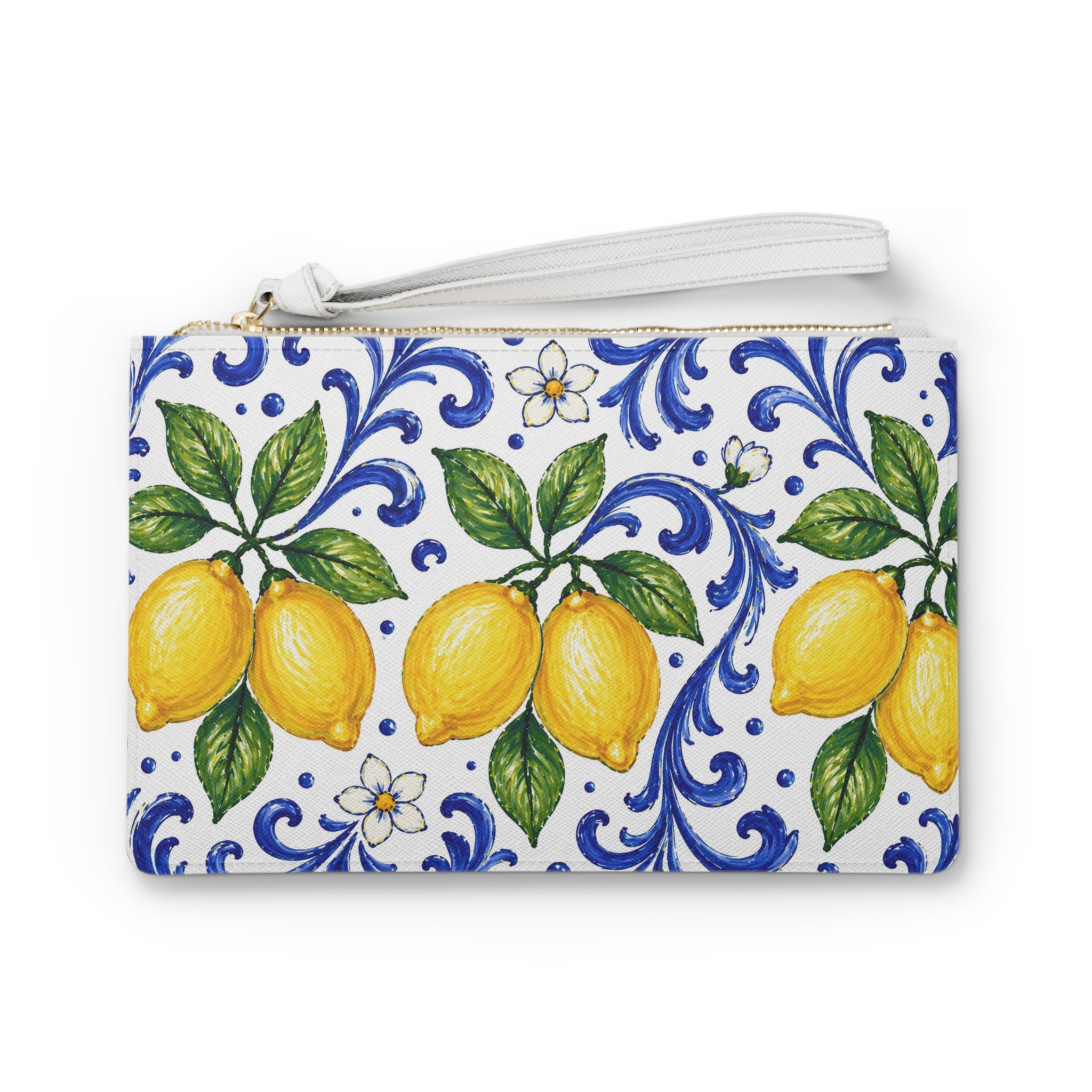 Little Italy Amalfi Blue and White with Lemon 2 Clutch