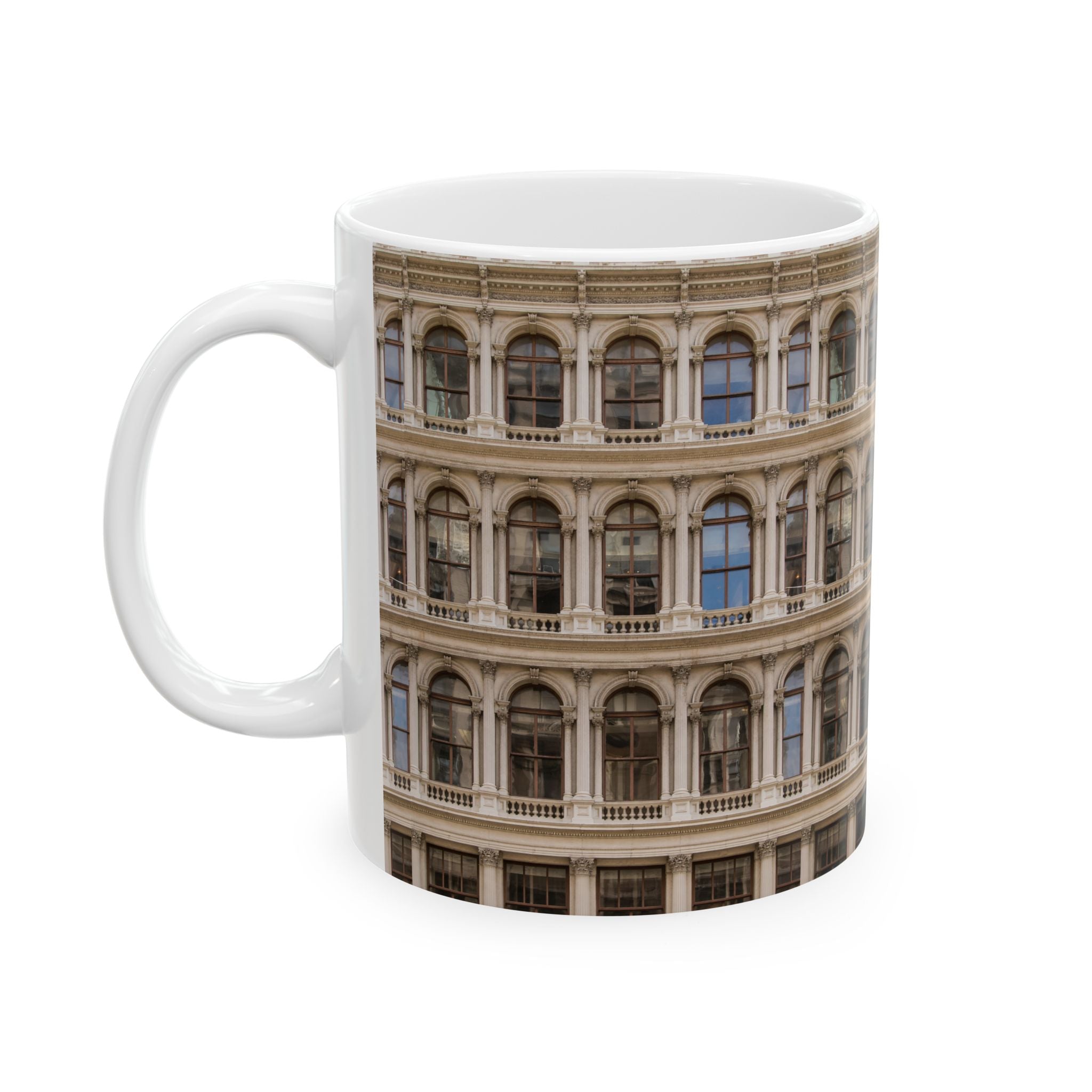 SoHo Cast Iron Building Mug | NYC Architecture Building Ceramic Mug