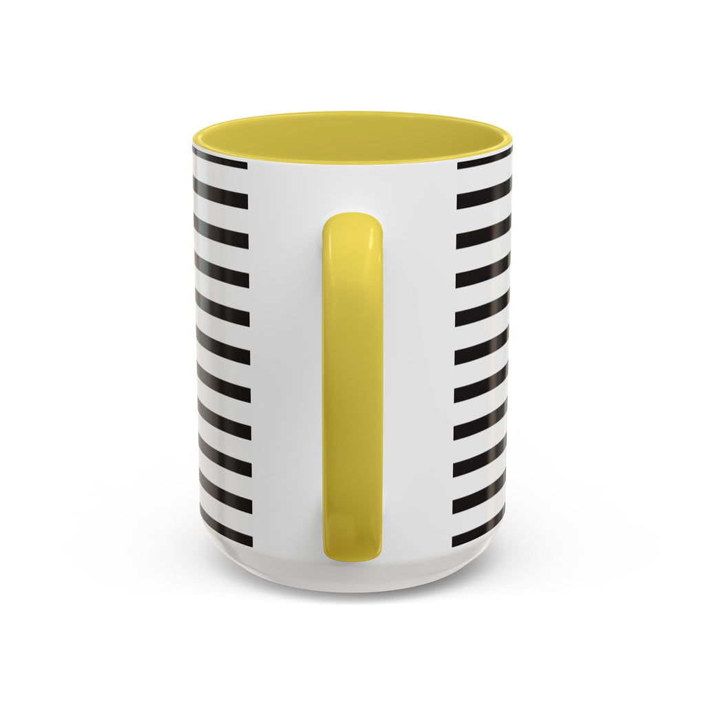 Rainy Day Stripes Mug | Yellow Coffee Cup