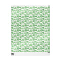 Brooklyn NYC Green Toile Gift Wrapping Papers   Chinoiserie New York City Gift Wrap Brooklyn Bridge Prospect Park Junior's DUMBO Museum
