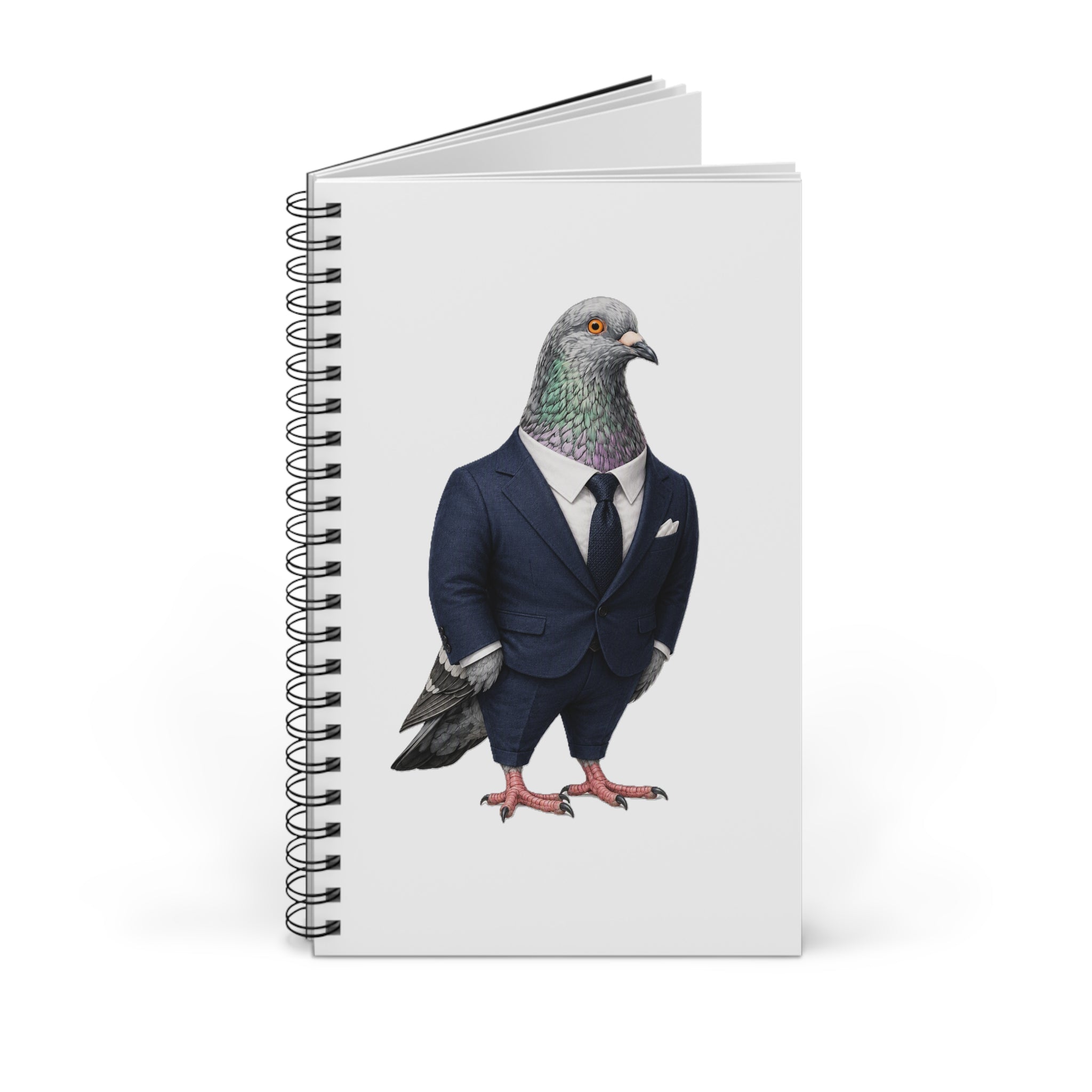 Customizable Billionaires' Row NYC Pigeon Spiral Journal | Bird Lovers Notebook