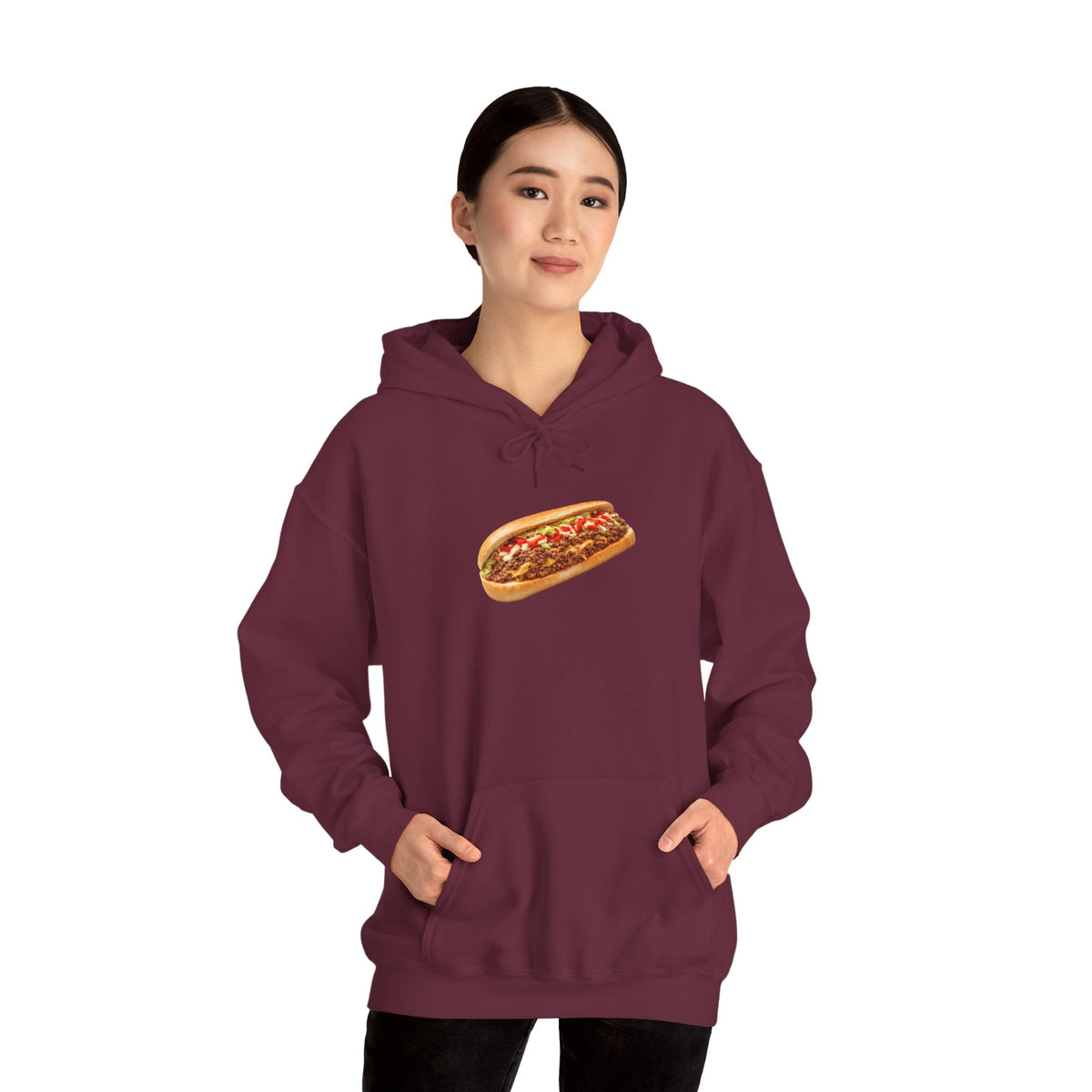 NYC Chopped Cheese Hoodie — New York Bodega Sandwich Hooded Pullover Sweatshirt