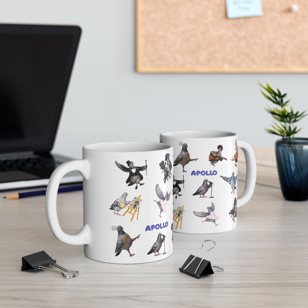 You're One Talented Bird Artistic NYC Pigeon 11oz Coffee Mug