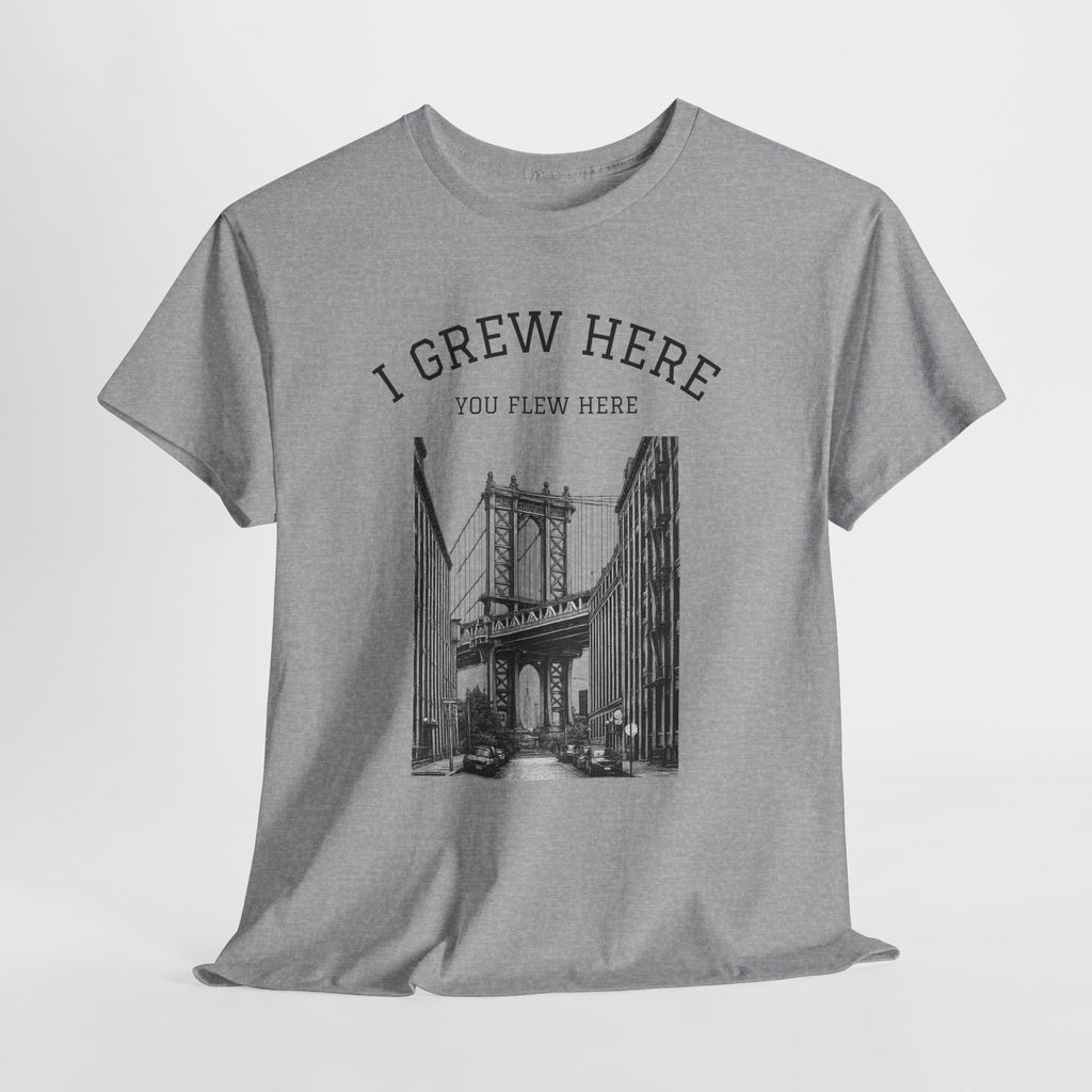 DUMBO Brooklyn Manhattan Bridge T-Shirt  I  I Grew Here You Flew Here Tee