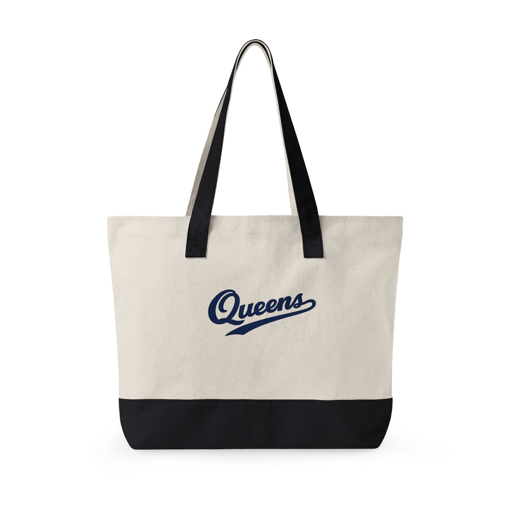 Queens Canvas Tote — Zippered Market Bag