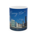Marry Me Skywriting Marriage Proposal Mug | Romantic NYC Manhattan Skyline Proposal