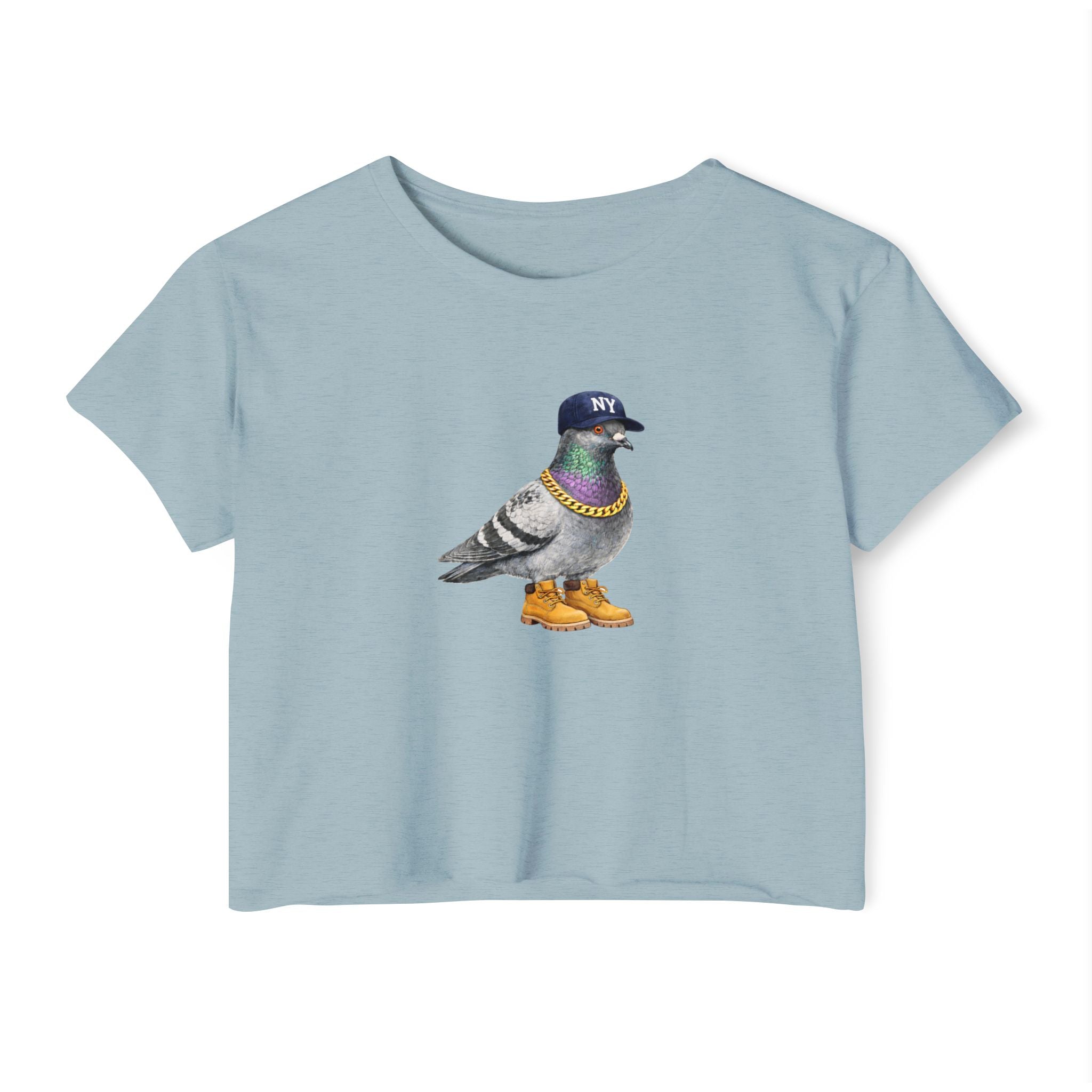 Customizable Bronx NYC Pigeon Crop Top