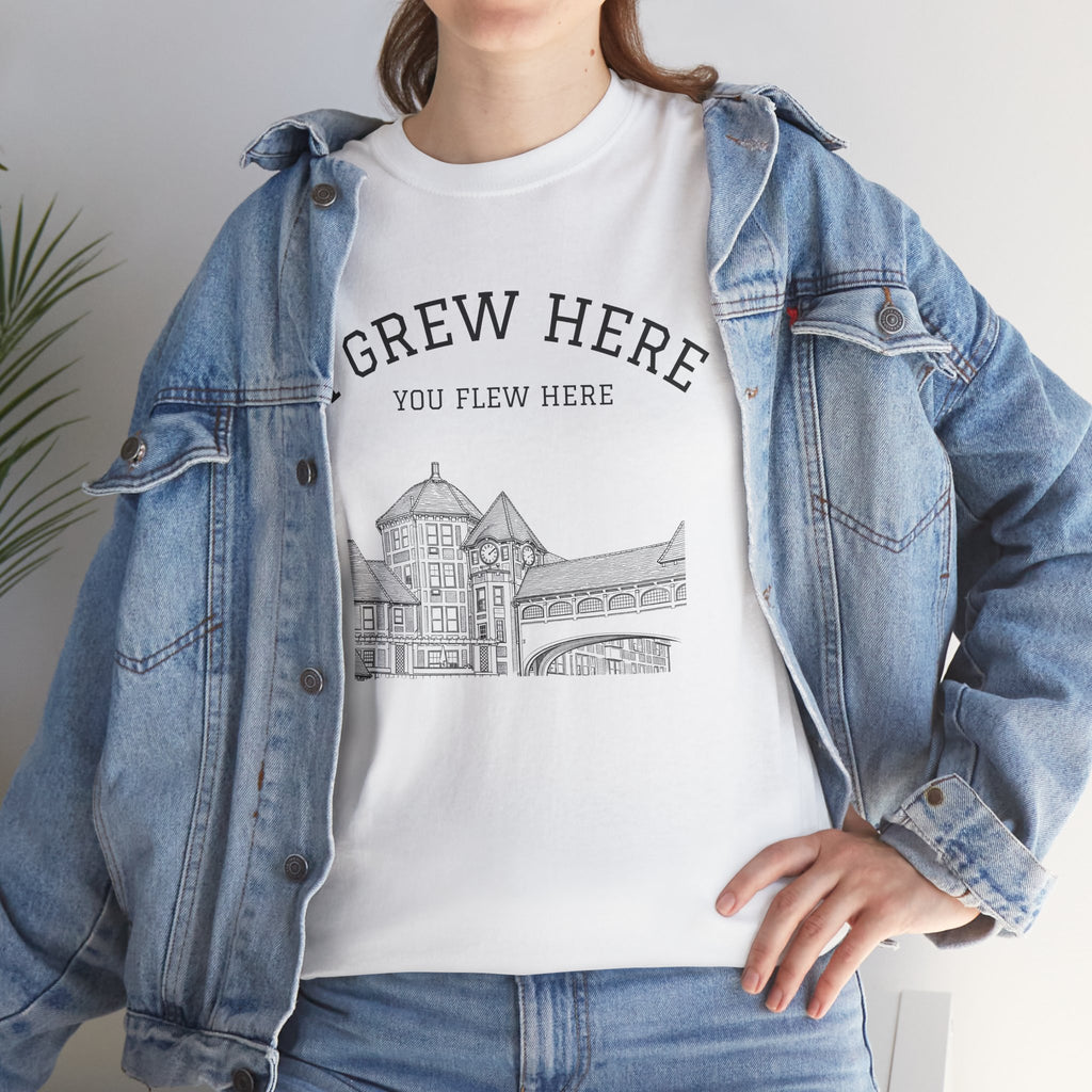 Forest Hills Station Plaza T-Shirt | I Grew Here You Flew Here New York City Queens Station Plaza Tee