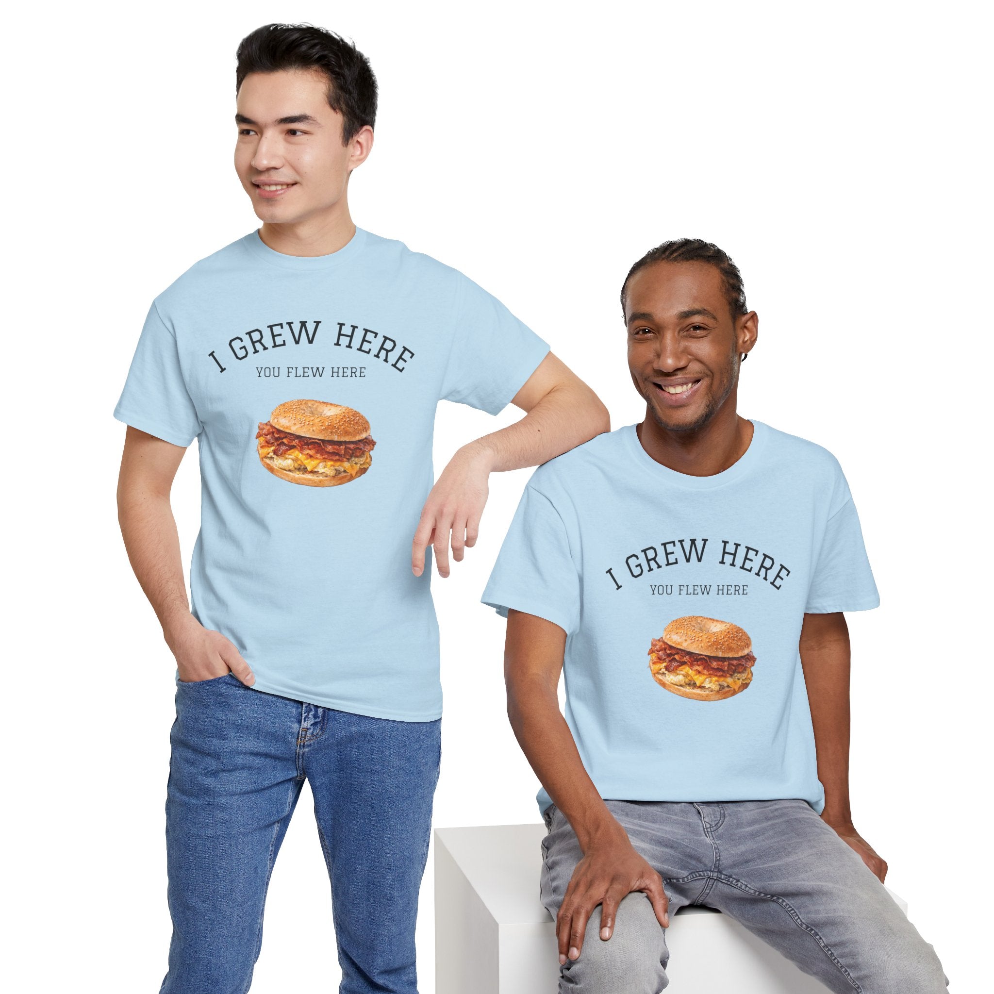 Bacon Egg and Cheese T-Shirt | I Grew Here You Flew Here New York City Bodega Food Tee