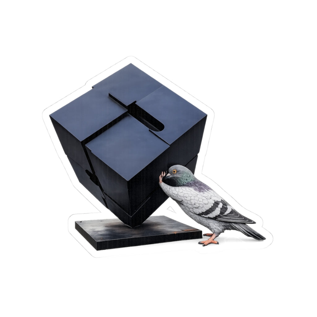 Astor Place NYC Pigeon 3" x 3" Sticker
