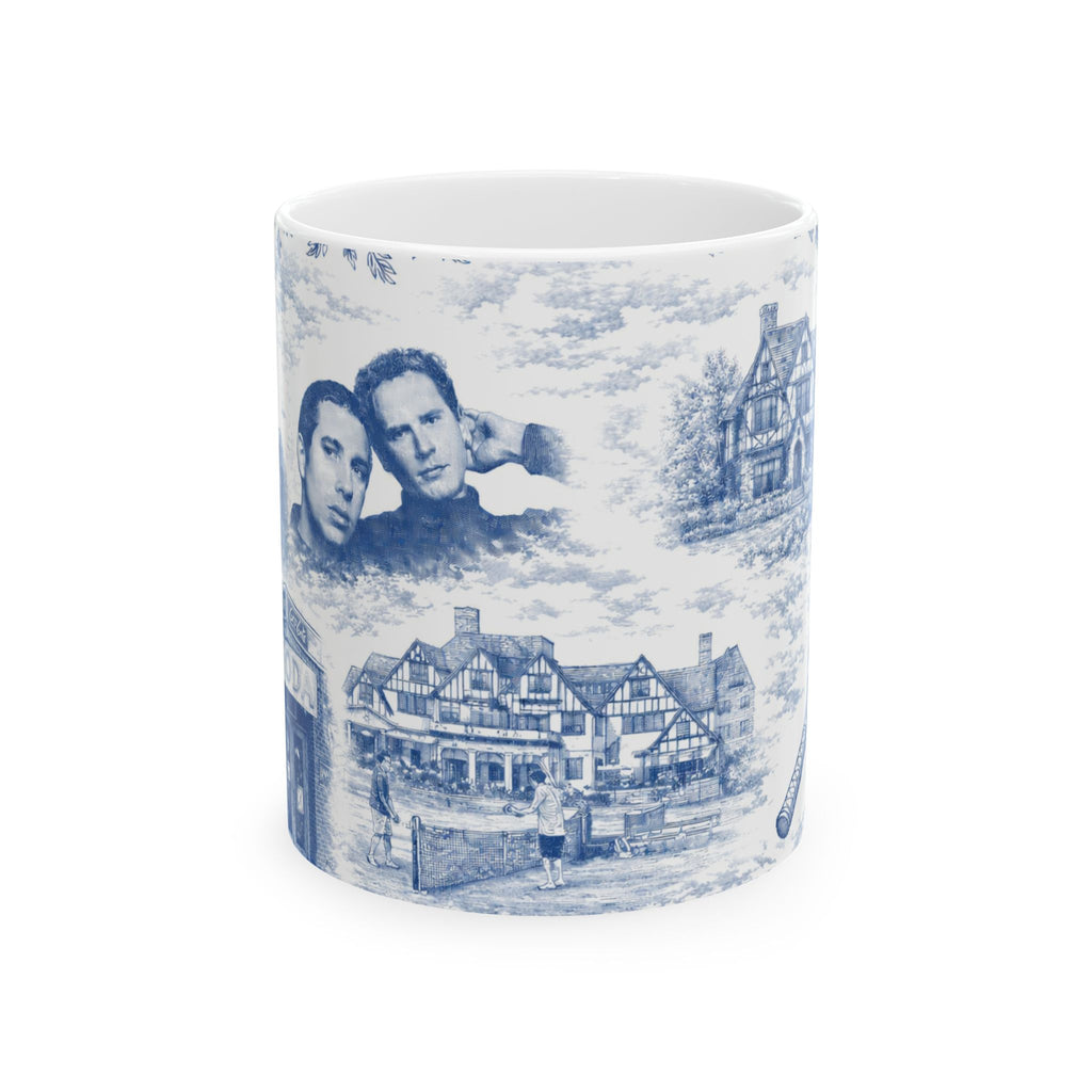 Forest Hills Blue Toile De Jouy Mug | Queens Chinoiserie Coffee Cup