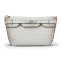 Canal Street Large White Makeup Bag —  T-Bottom Travel Bag
