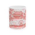 Atlantic City Red Toile de Jouy 11oz Mug